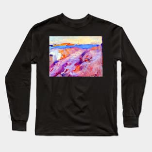 "Aim of Ibiza" by Joaquin Sorolla y Bastida (1863-1923) TECHNICOLOR REMASTERED Long Sleeve T-Shirt